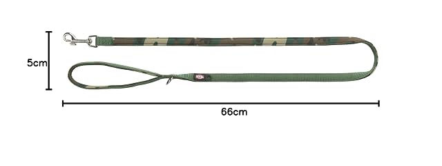 Foto 6 de 6 de TRIXIE Premium Correa con Acolchado de Neopreno, XS–S, Camuflaje/Verde Selva, 1,20 m/15 mm