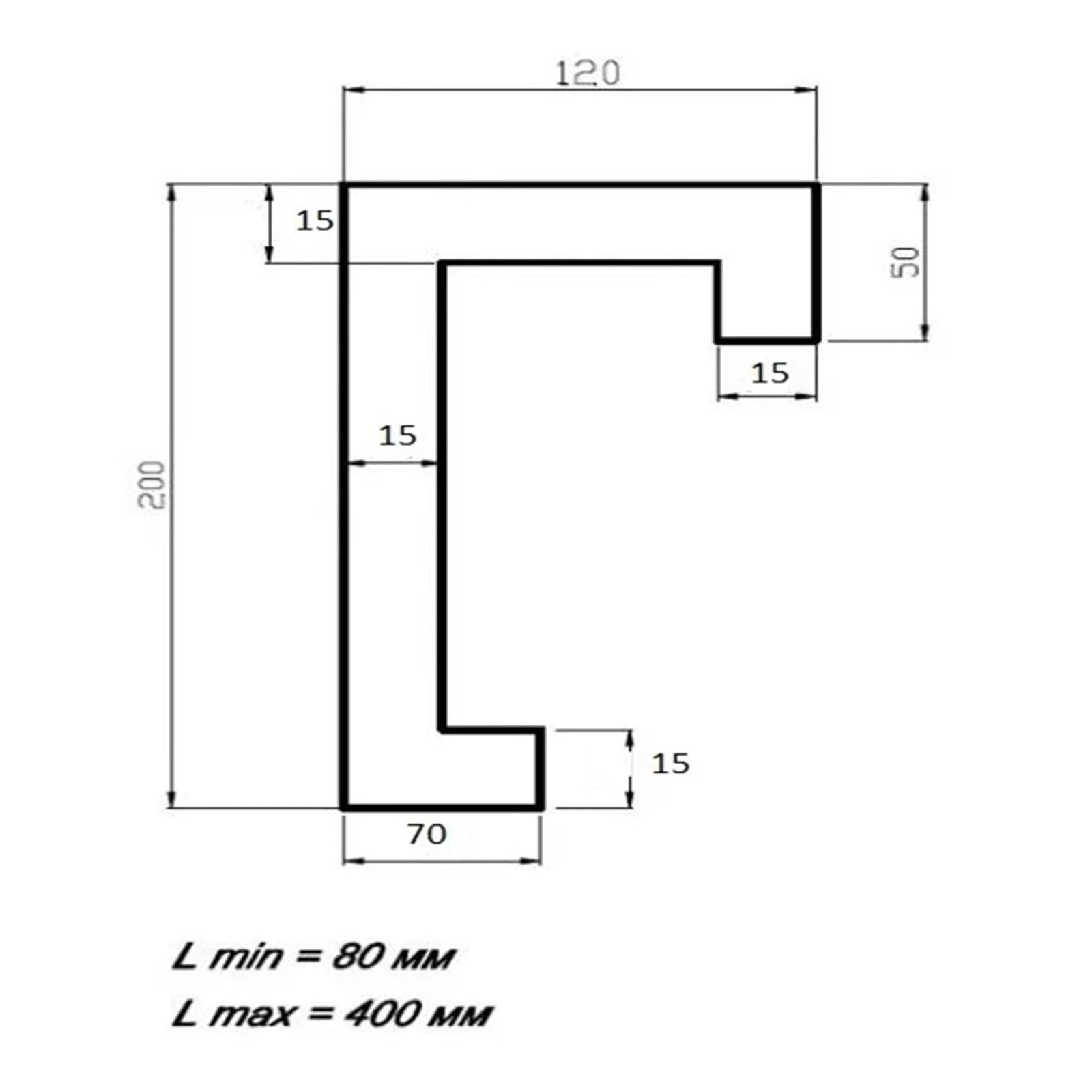 Pokrywa harmonijkowa tokarki CNC T11, szerokość 200, wysokość 120 * 70 * 50 Lmax 400 mm