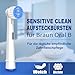 Pro Sensitive Gum Care Aufsteckbürsten kompatibel mit Oral-B Elektrische Zahnbürsten, 8er ultra-dünne Borsten Zahnbürstenkopf für sanfte Zahnreinigung, Weiß