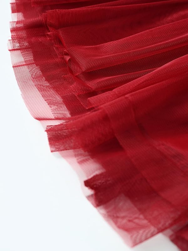 Image of mini mama Girl's Polyester Modern Knee-Length Dress