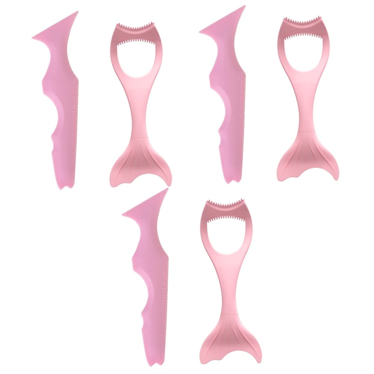 6 Pz Eyeliner Make up Stencil Guardia Mascara Applicatore Per Ciglia Pettine Per La Protezione Delle Ciglia Strumento Di Calore Scudo Mascara Estendere Multifunzione Gel Di Silice