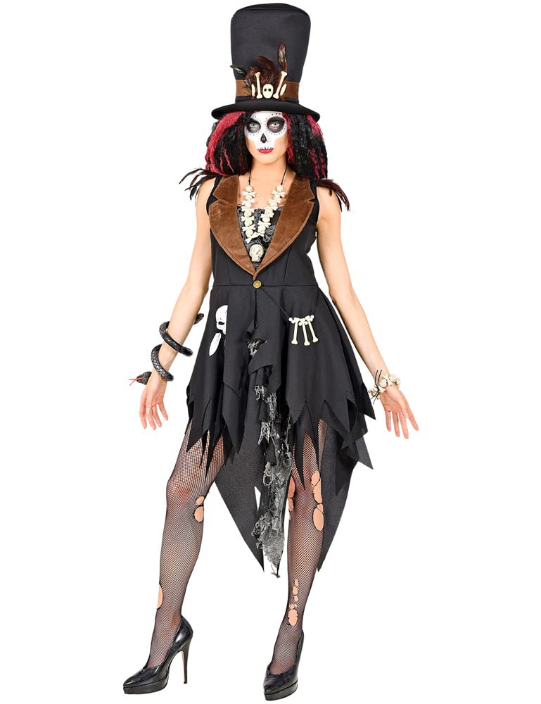 WIDMANN - Voodoo Priestess Costume Dress Witch Fancy Dress Costumes Halloween