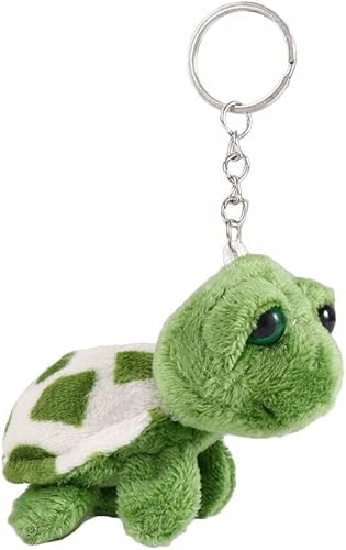 REBABA Juguete de peluche mini tortuga juguete de peluche lindo llavero de tortuga marina de peluche con dije de caricatura para niños bolsa de