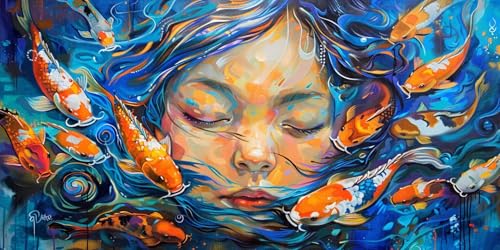 Peinture diamant adulte poisson doré pour illuminer votre salon
