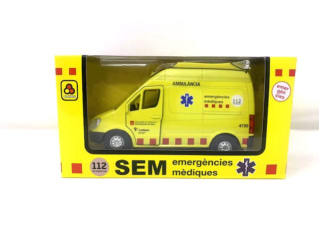 PLAYJOCS SEM GT-8016 Ambulància, Yellow, 12 cm - Image 2