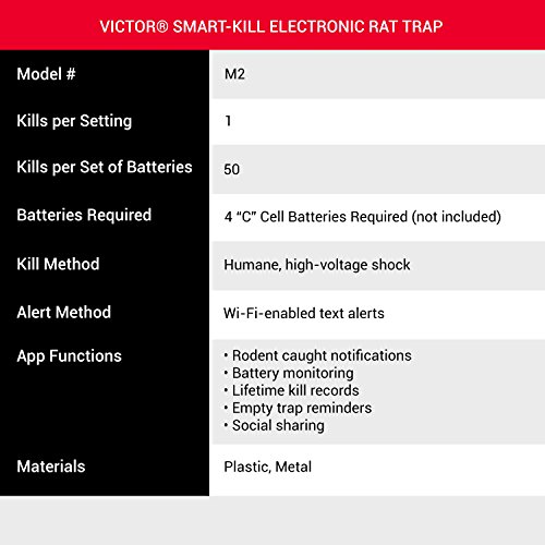 Victor M2-2P Smart-Kill Humane Wi-Fi Enabled Electronic Rat Trap Killer thumb #7