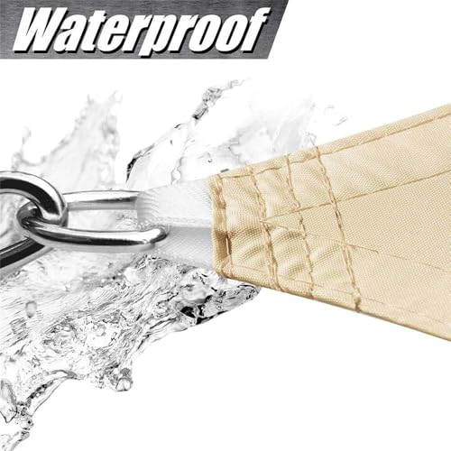 Toile ombrage imperméable triangulaire pour profiter de votre piscine tout l'été