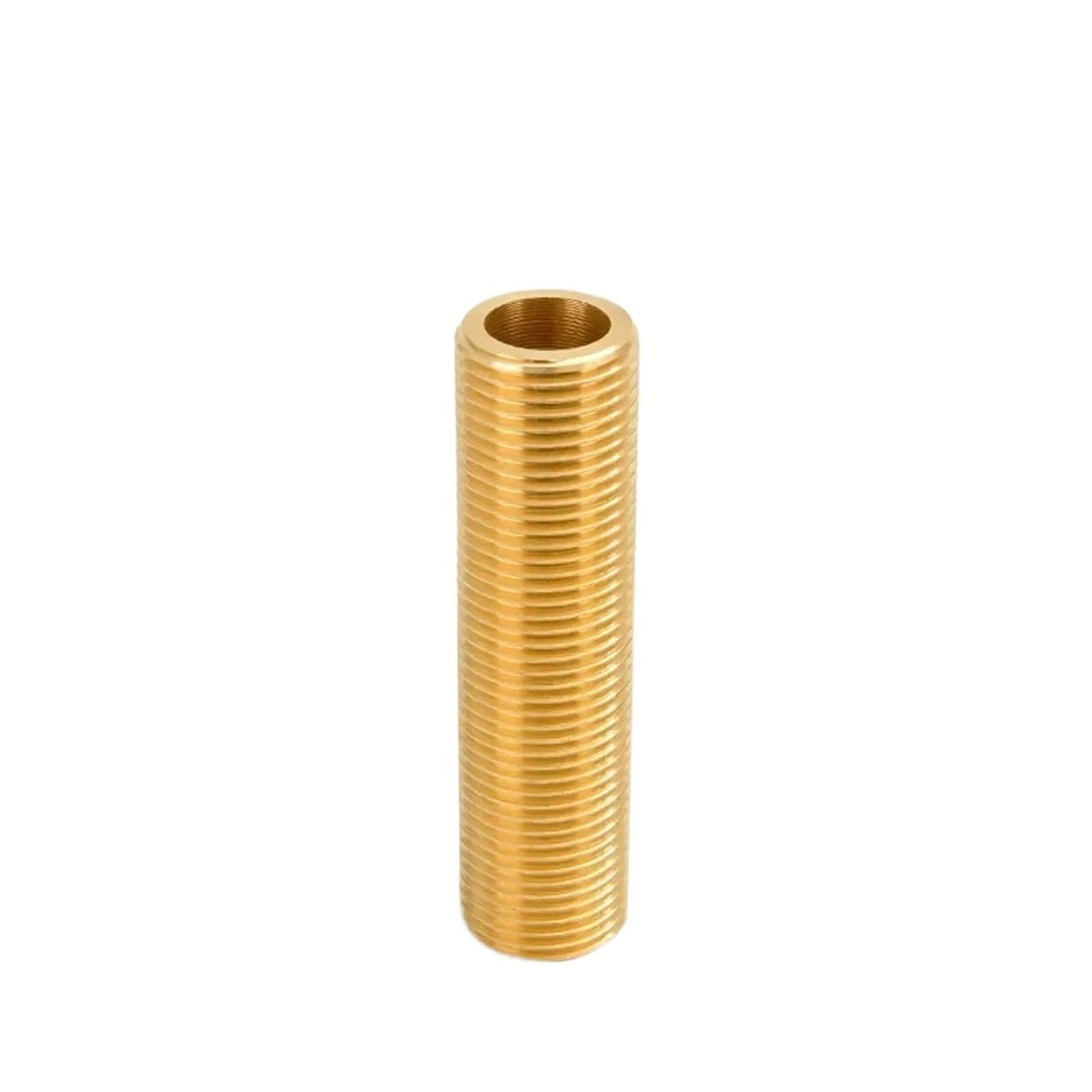 AARTERZZA 50mm Length Brass Pipe Hex Nipple Fitting Quick Coupler Adapter 1/4" BSP Full Thread Extension Connector