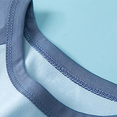 Boys Girls Cotton 𝐏ajamas Set Color Block 𝐒leepwear Half Sleeve Tee Shirts Knee Length Pants Athletic Outfits Toddler 𝐏js2