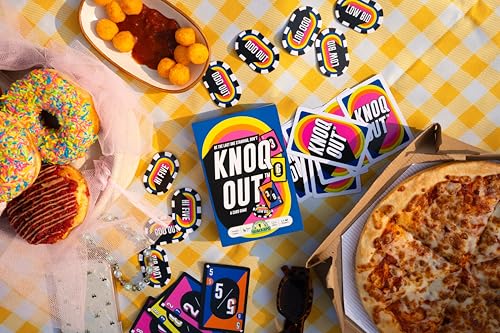 Image of Knoq Out Card Game for Kids, Adults & Families, Play at Parties, Picnics and Vacation Travel, Ages 7+, 3 to 6 Players, Perfect for Birthday, Return Gifts