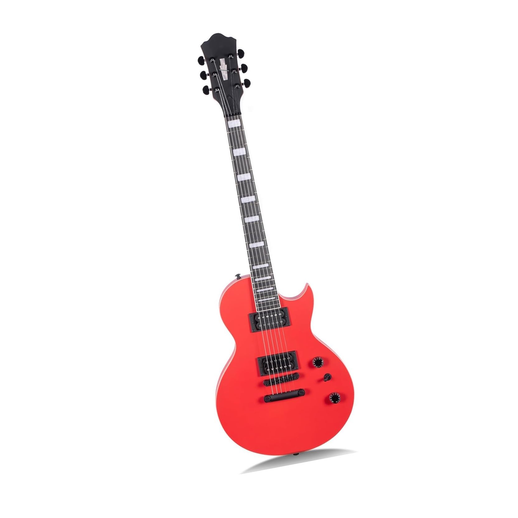 Profesjonalna Gitara Elektryczna Profesjonalna Gitara Elektryczna Z Klonowym Gryfem I Topolowym Korpusem W Kolorze Solidnym(Red)