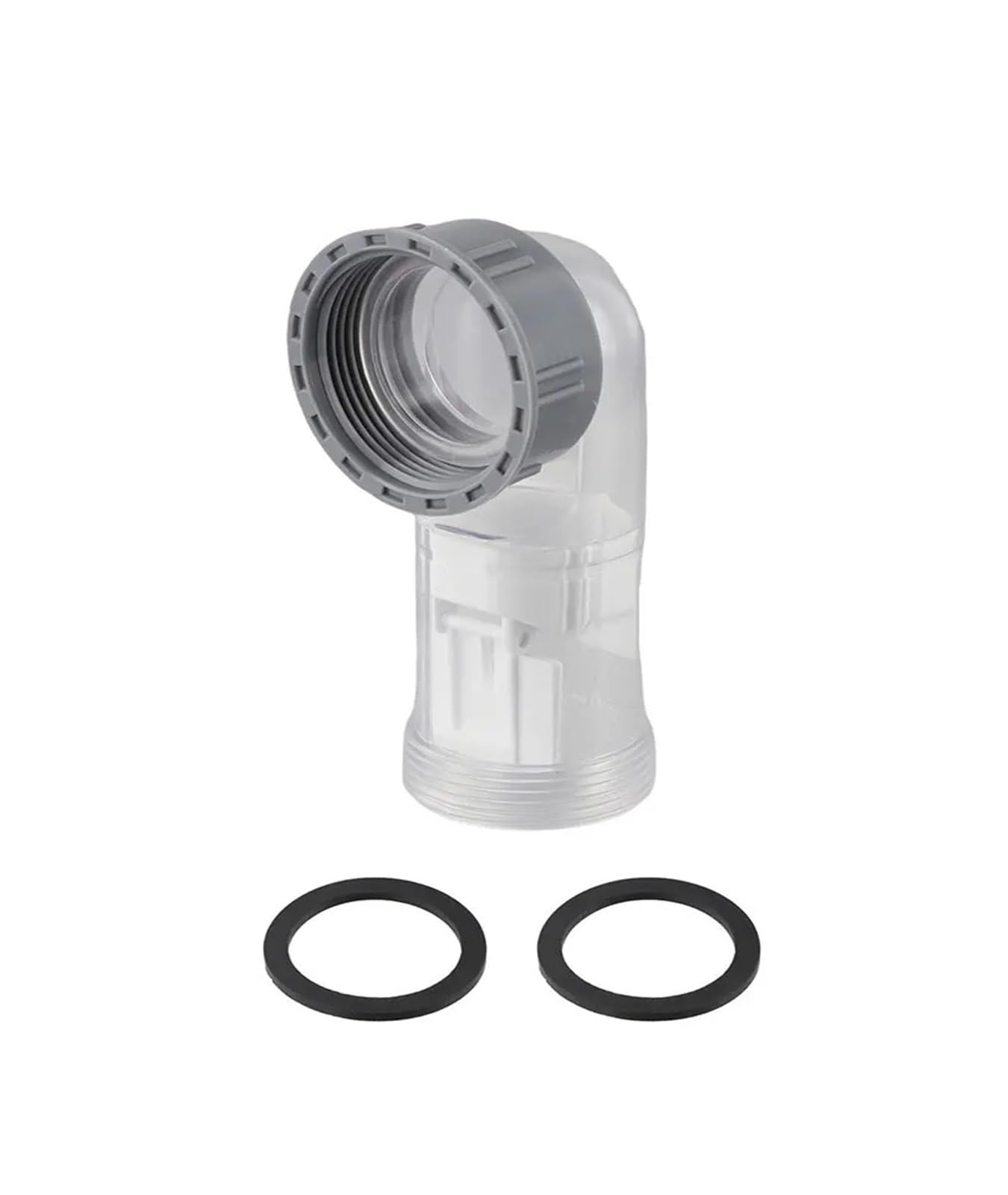 Clapet anti-retour cuisine 45mm sur tuyau de vidange latéral transparent