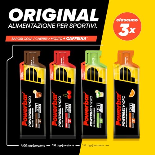 Powerbar PowerGel Hydro Multiflavourbox 12x67ml - Gel energetico ad alto contenuto di carboidrati + Sodio - 3