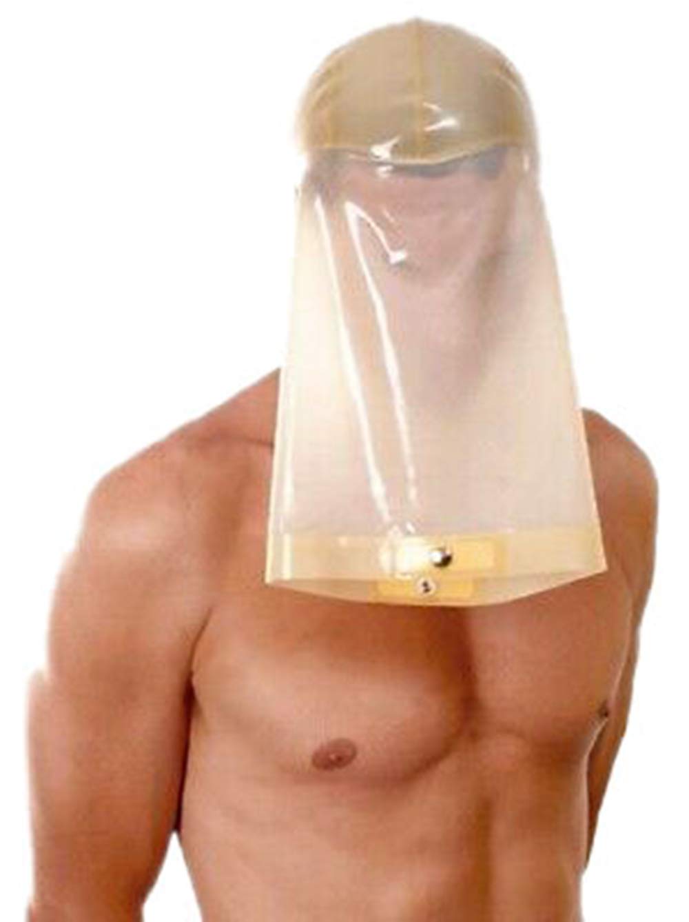 Latex Hood Coat Disguise Rubber Mask Spoof Feet Latex Asphyxiation Headgear Cosplay Halloween