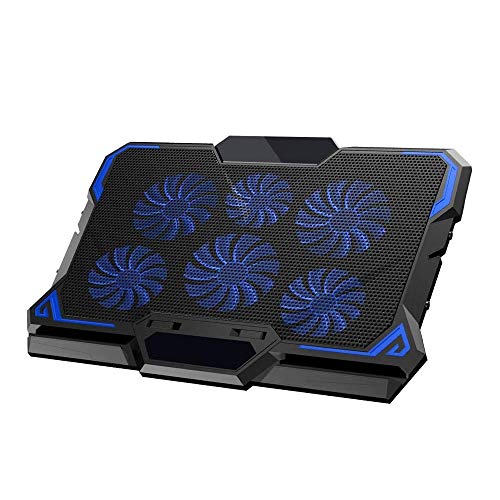 Refroidisseur PC portable 6 ventilateurs silencieux et support ergonomique réglable