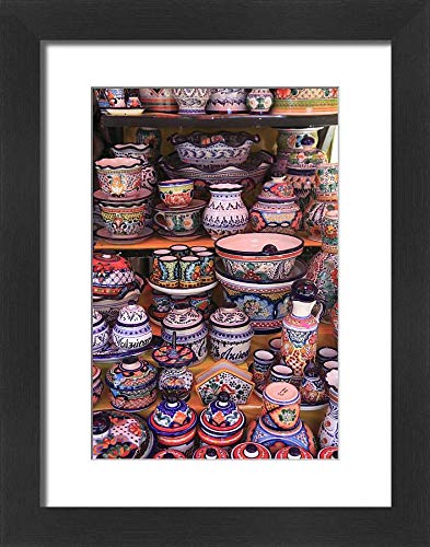 roberthardingTalavera Pottery Print, El Parian Market, Puebla - Modern Frame 22"x18" (58x48cm) (7386295)