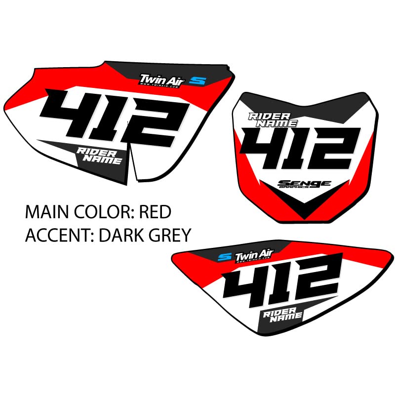Amazon.com: 2013-2025 CRF 50F SG63 Custom MX Number Plates Senge