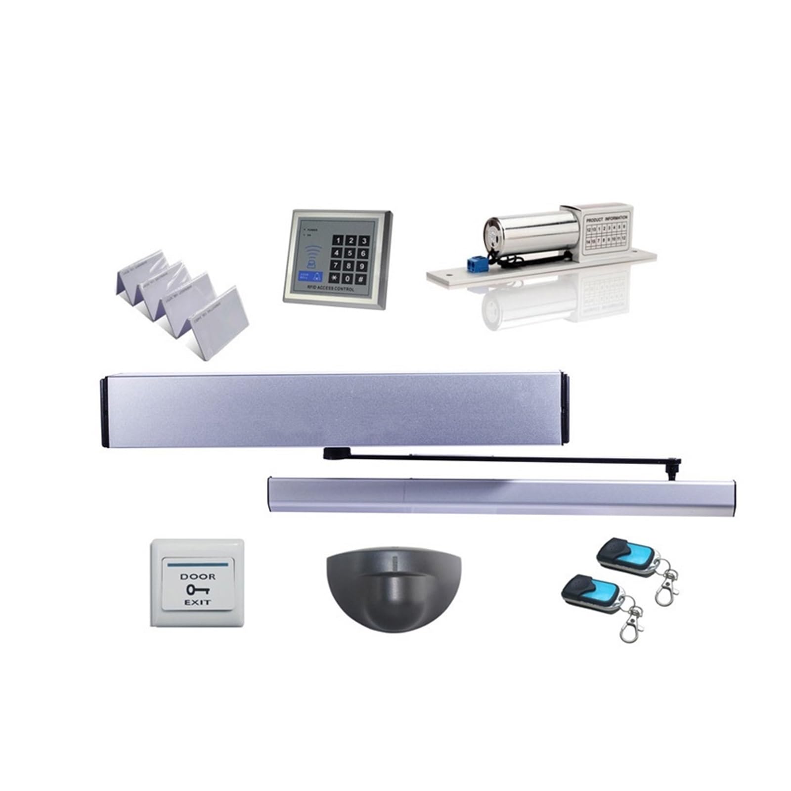 Rsgxlfqzvak Kit 4 Automatic Door Opener, 100Kg Weight Inward Automatic Swing Door Opener/Swing Opener Closer Keypad, Lock, Infrared Sensor(Kit 4)