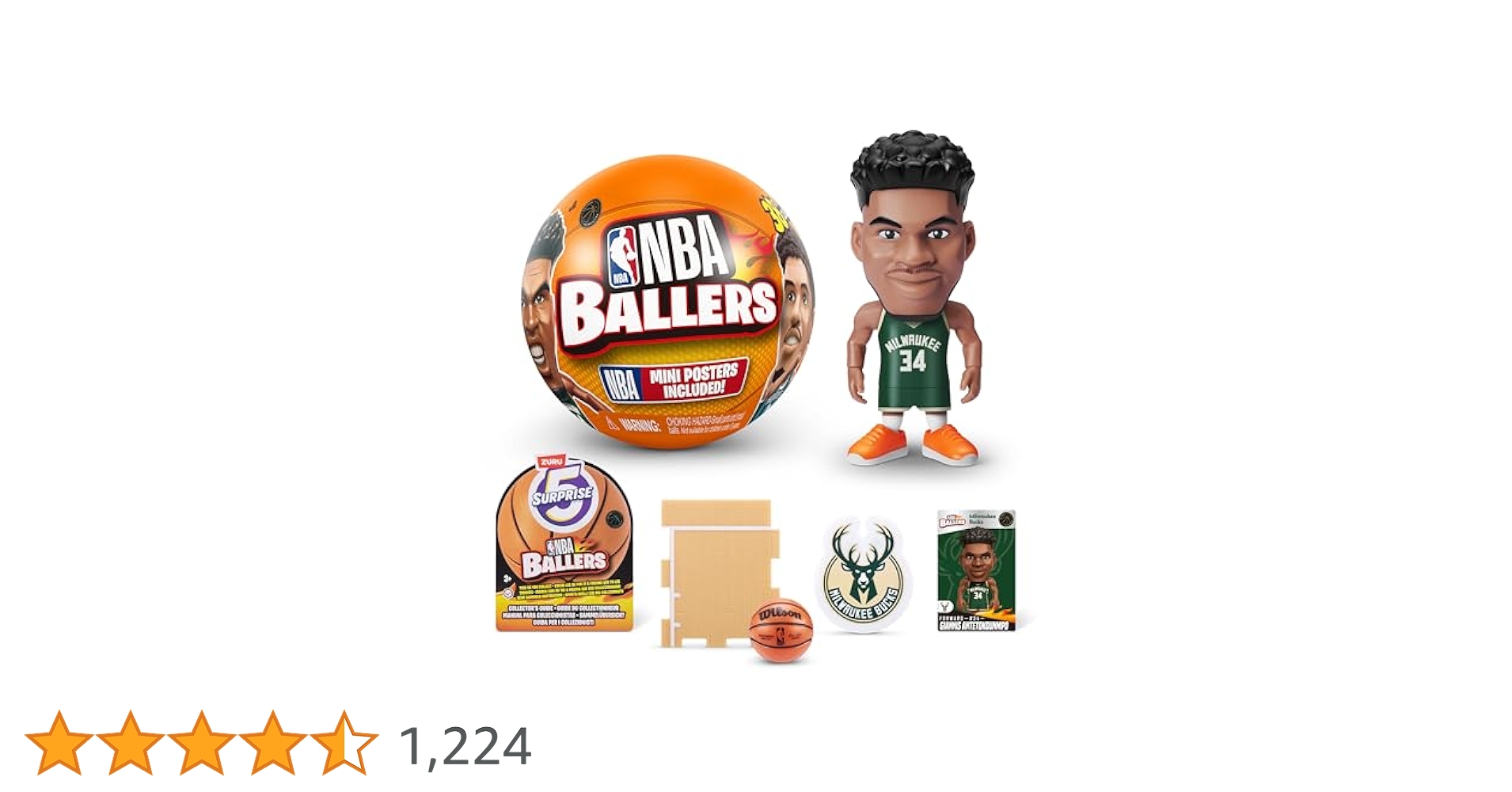 5 SURPRISE NBA Ballers (1 Capsule) : Amazon.com.be: Toys