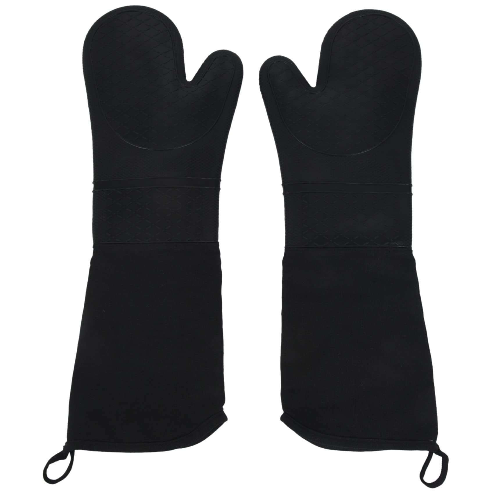 XIAOJUN 1 Pair Professional Silicone Oven Mitts Baking Gloves Elbow Length Heat Gloves