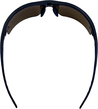 Epoch Eyewear Brodie Sport Golf Sunglasses Navy Polycarbonate Frames with Gold Mirror Lens