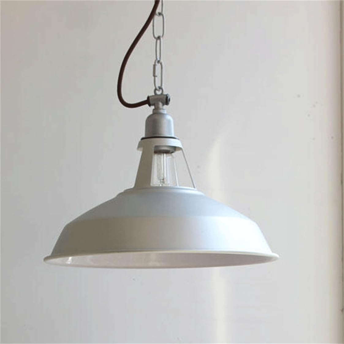 YGZPALH Wrought Iron Chandelier Oil Rubbed Yellow Metal Industrial Pendant Light
