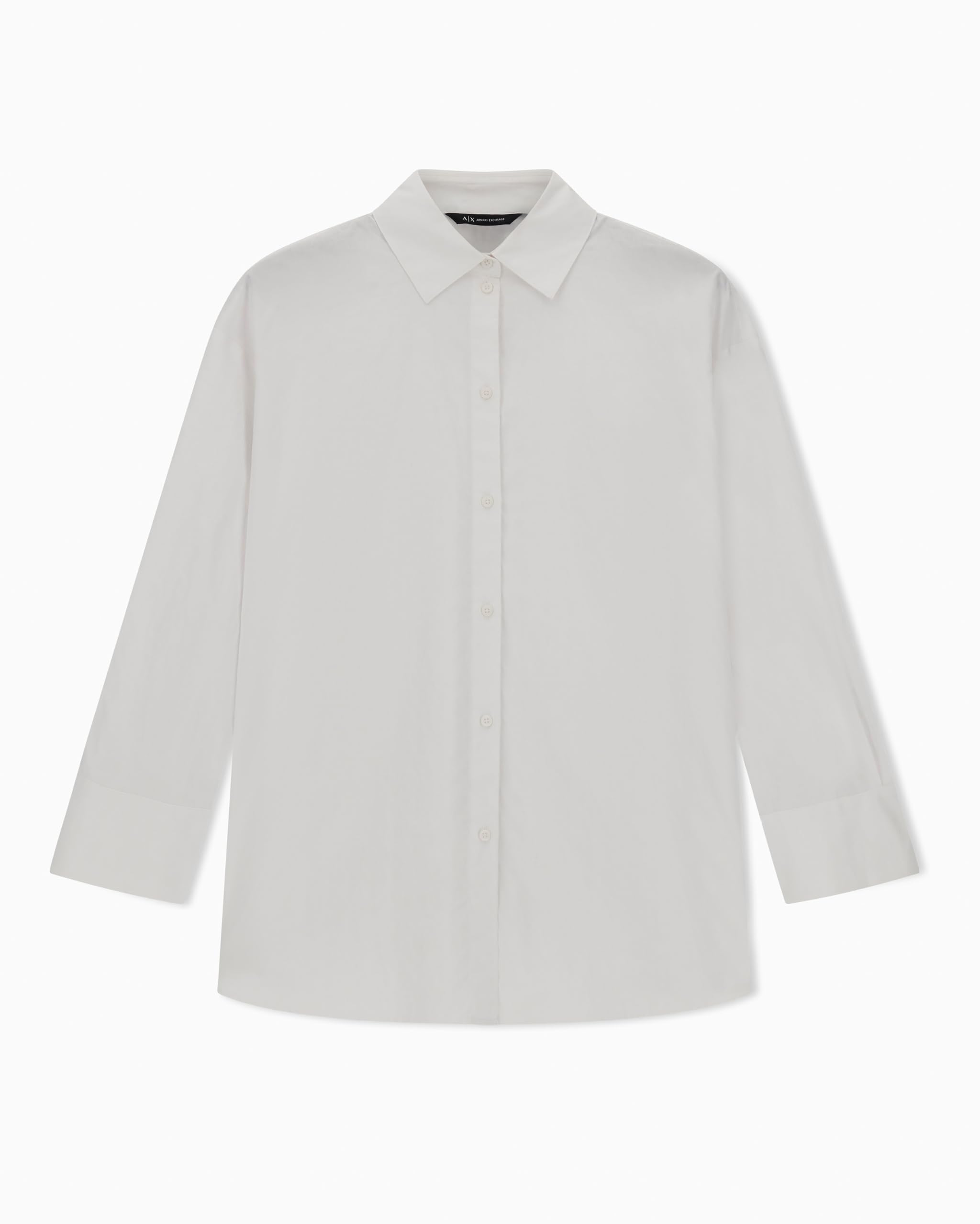 Armani Exchange Over Sleeve Tone On Tone Logo Texture Maglietta Donna (Pacco da 1)
