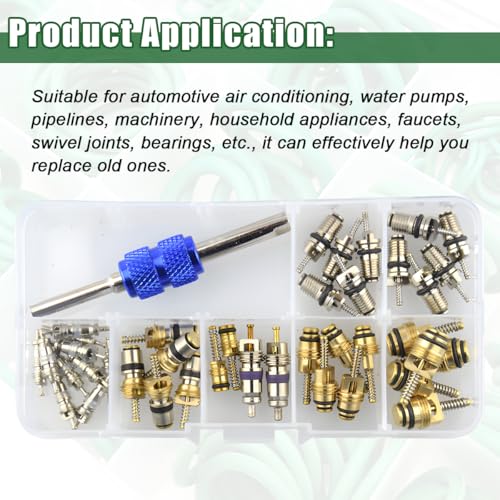 Kit de reparación de válvula A/C para autos Bittwee 39 piezas miniatura 5