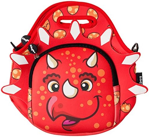 Fringoo® Kids Lunch Bag Neoprene Thermal Insulated Zipped Pocket Shoulder Strap Nursery School Cooler Bag (Hedgehog)