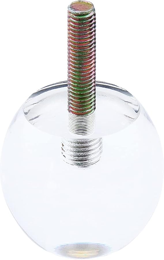 4pcs 2 Inch Height Clear Acrylic Funiture Legs, 2.29 Inch Diameter