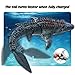 fromeasy Remote Control Dinosaur Toys for Kids 3 4 5 6 7, Mosasaurus Diving Toys RC Boat with Light and Spray Water for Swimming Pool Lake Bathroom Ocean Protector Bath Toys