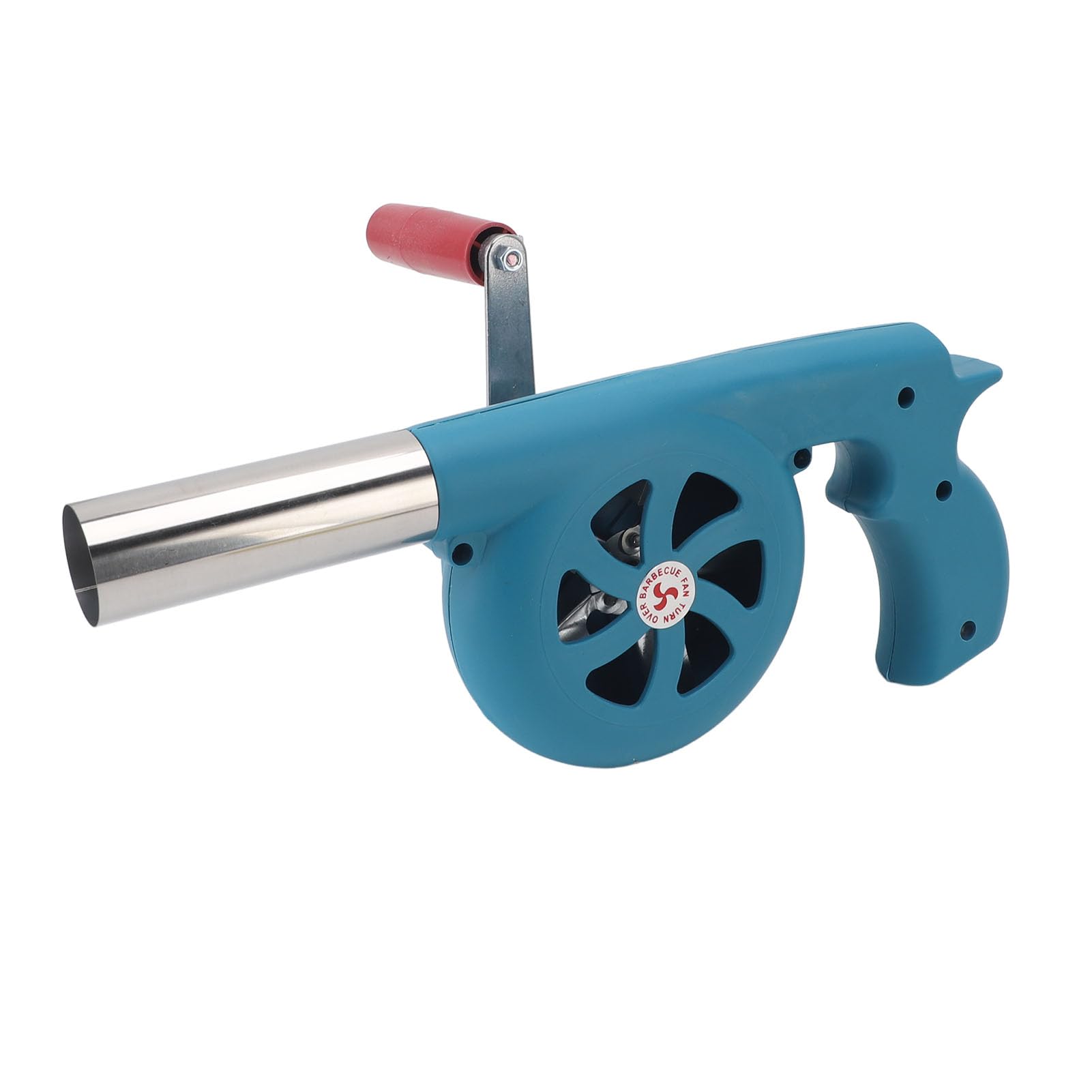 Fockety BBQ-Ventilator Tragbarer Handkurbel-Luftgebläse für Outdoor-Camping und Grillen