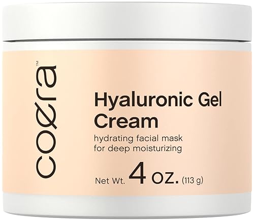 Crema de gel hialurónico 4 onzas Máscara hidratante e hidratante profunda para la cara Sin parabenos ni fragancia