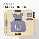 Zoom IMG-2 sonit grembiule cucina blu per Zoom IMG-2 sonit grembiule cucina blu per