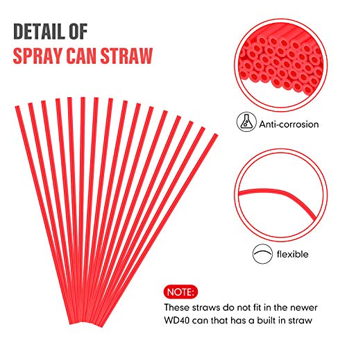 100 piezas pitillos plásticos para spray de 4.7 pulgadas miniatura 3