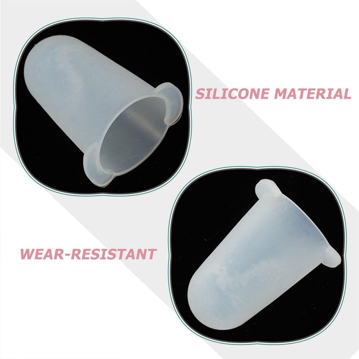 HOMSFOU Copri-beccucci in Silicone per Decorazione Torte Set da 6 Pezzi, Coperture Protettive Flessibili per Punte da Pasticceria di Piccole, Medie e Grandi Dimensioni, Accessori