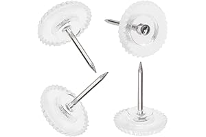 50 PCS Clear Push Pins: Decorative Thumb Tacks for Effortless Tapestry Hanging