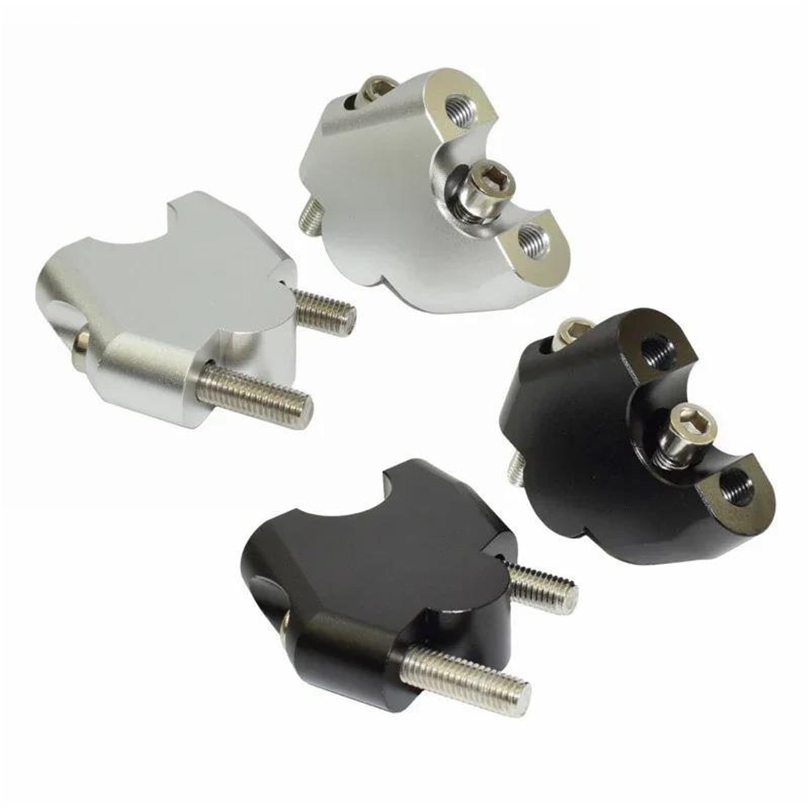 Adattamento Altezza Manubrio Estensione Kit Di Fissaggio Manubrio Per Moto Per CRF300L/Rally CRF150R 250R 450R 450RL 450L 450X 250M Base Montaggio Ricambio Per(Argento)