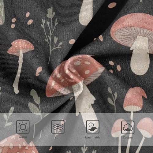 Whimsical Mushrooms Girl Underwear, Toddler Briefs, Girls Underwear Cotton, 2–8 Years3