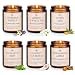 TOFU Winter Scented Candles Set Christmas Gifts for Women Natural Soy Wax Portable Travel Tin Candle, Birthday Gift for Mom for Stress Relief and Aromatherapy - 4 Pack