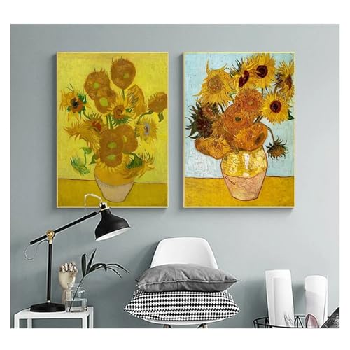 Impression sur toile vase floral TONGYINLI tableau salon 50x75 cm