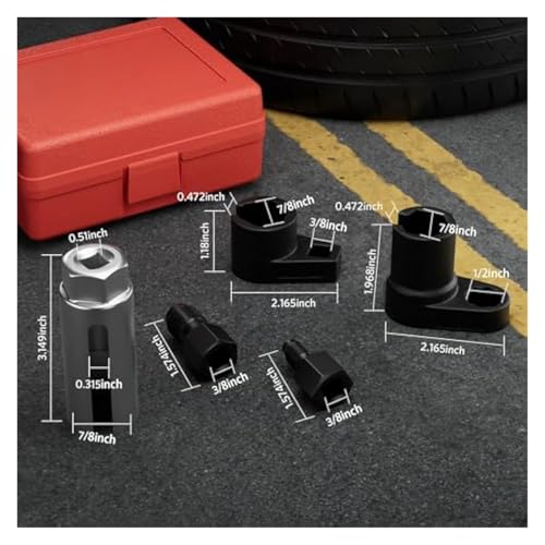 Kit de 5 Llaves para Sensor de Vacío y O2 Automotriz miniatura 6