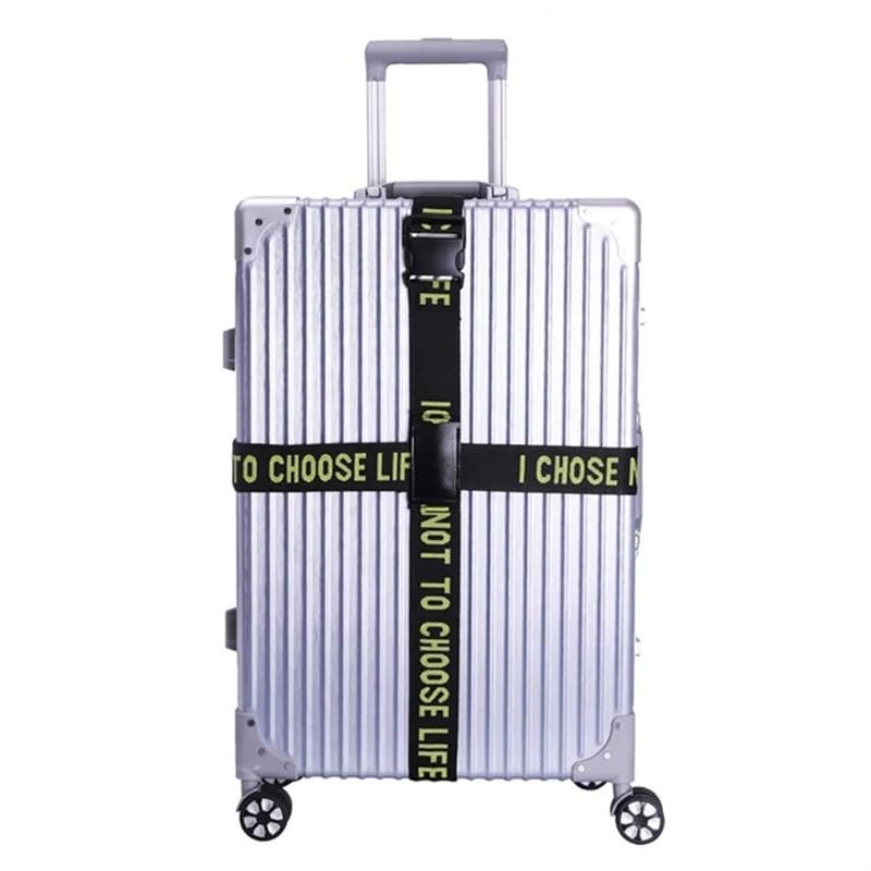 Robuste Gepäckgurte, verstellbare Gepäckgurte, Reisezubehör, verdickte Gepäckgurte, personalisierte Gepäckgurte, Kombinationsschloss, Gepäckgurte, Zubehör for Reisen, Gepäckverschluss verstellbar(Blac