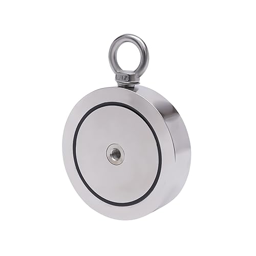 Kit de pesca con imán de 4000 libras, herramienta de recogida de imanes resistentes de doble cara, imán de boro de hierro de neodimio fuerte con