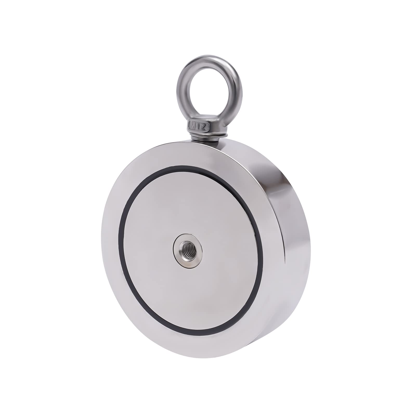 4000LBS Magnet Fishing Kit, Double-Sided Heavy Duty Magnet Pickup Tool,Strong Neodymium Iron Boron Magnetwith 66Ft Length Rope 1 Pair Gloves & 1 Box