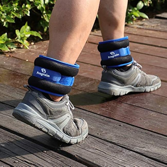 Ankle Weights for Women, Men and Kids - 1/2/3/4/6/8/10/12/15/20 LBS 1 Pair Strength Training Wrist/Leg/Arm Weight with Adjustable Strap for Jogging, Gymnastics, Aerobics, Physical Therapy