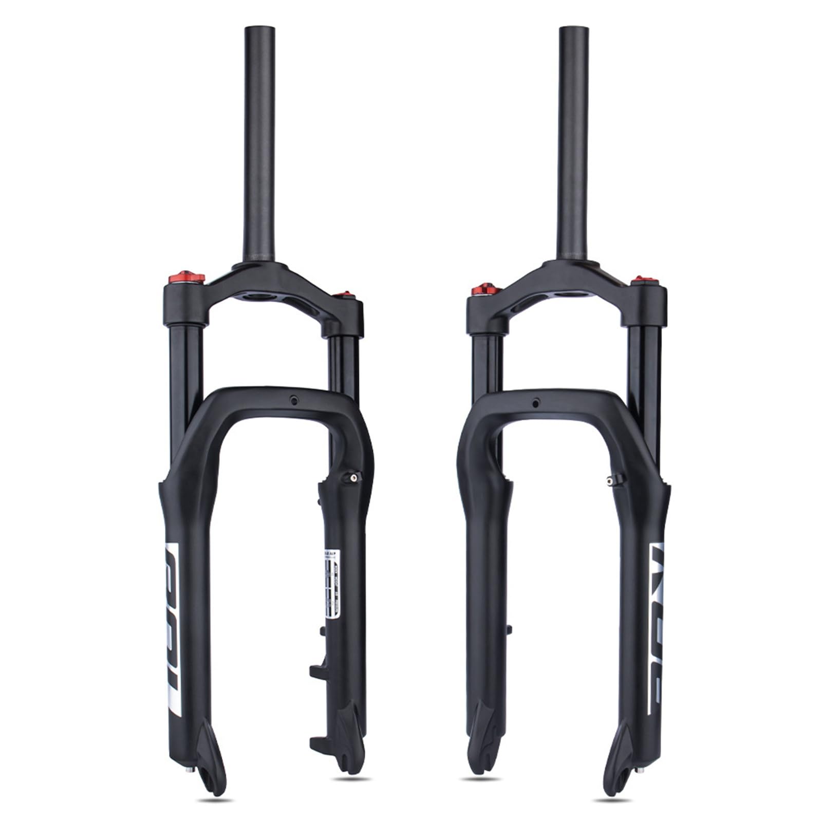 AZQOHMIS 20/26x4.0'' Fat Bike Suspension Fork Snow Bike Front Fork Travel 135mm Bike Air Fork Manual/Remote Lockout QR 9mm