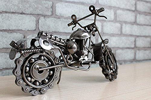 Erddcbb Statues Decorative Articles & Figurines Sculptures Figures Motorcycle Metal Sculpture Handmade Iron Art Decoration Crafts For Home #TOP6