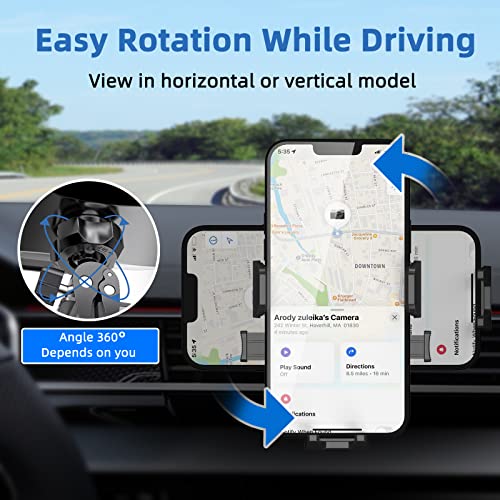 Uniwit Car Air Vent Phone Mount,360°Rotation,Solid & Steady,Auto-Clamping,Easy Installtion,Car Phone Holder,Compatible For All Iphone Series And Other 4-7 Inchs Cellphone. #TOP4