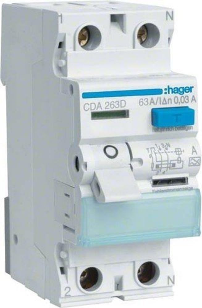 Hager CDA263D FI-Schalter 63A 30mA A-Typ 2-polig
